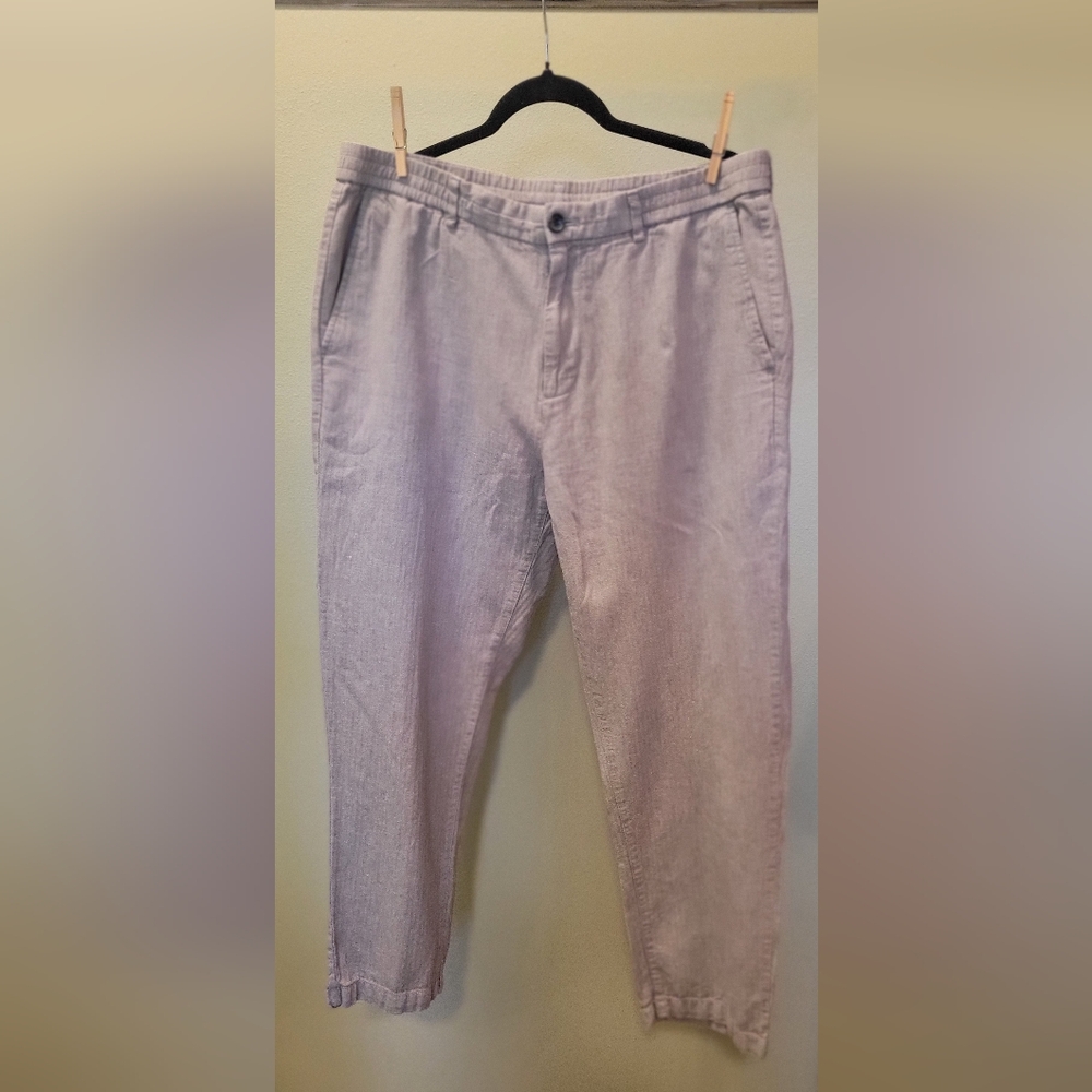 Banana Republic Striped Linen Pants
